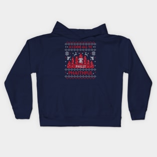 PHILLY UGLY CHRISTMAS SWEATER PARTY PHILADELPHIA FAN PHAITHFUL Kids Hoodie